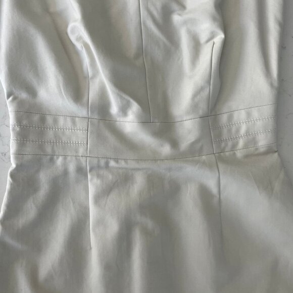 Mexx Neutral Sleeveless Lined Cotton Fitted Sheath Dress Cream Sz 34 NWT - Picture 13 of 16